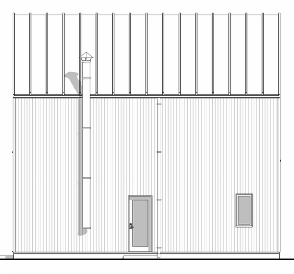 Right Elevation for House Plan #593980