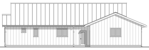 Left Elevation for House Plan #593451