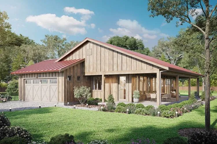 Full Rendering for House Plan #593451