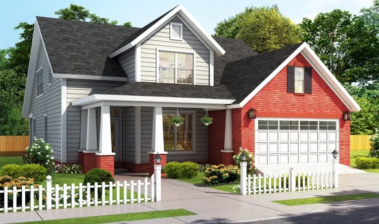 Full Rendering for House Plan #244182