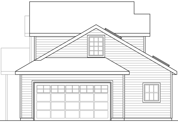 Right Elevation for House Plan #347351