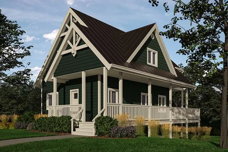 Full Rendering for House Plan #261731