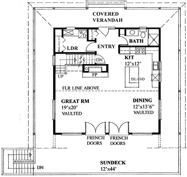 Main Floor Plan for House Plan #262342