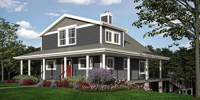 Full Rendering for House Plan #262613