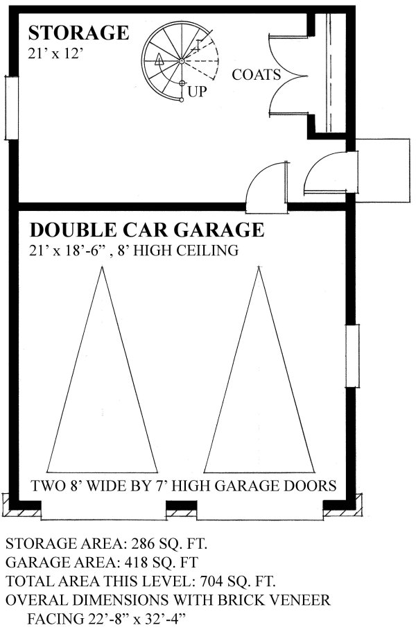 Main Floor Plan for House Plan #264070