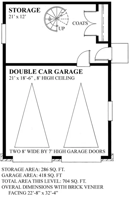 Main Floor Plan for House Plan #264070