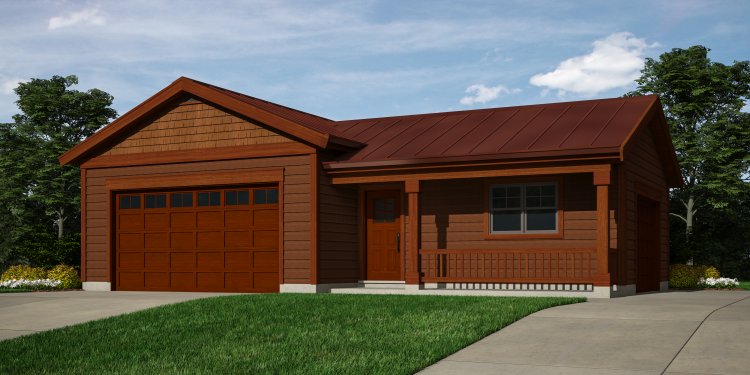Full Rendering for House Plan #260201