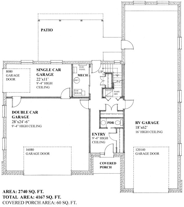 Main Floor Plan for House Plan #267614