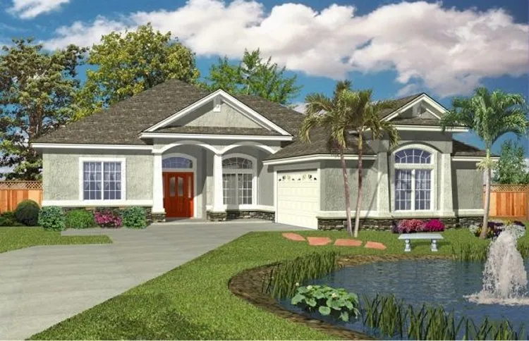Full Rendering for House Plan #864871