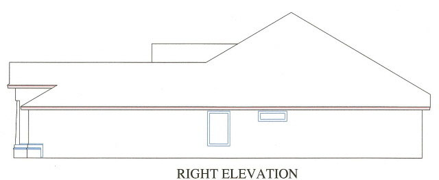 Right Elevation for House Plan #864871