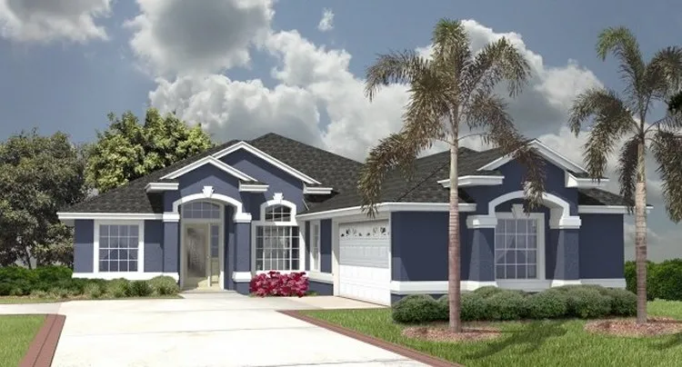 Full Rendering for House Plan #866791