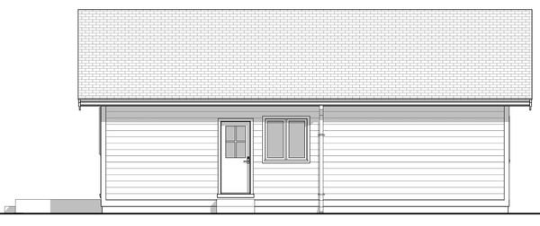 Right Elevation for House Plan #590092