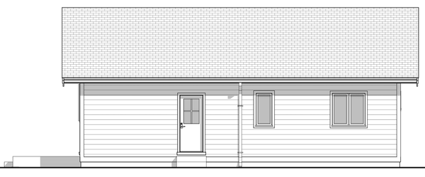 Right Elevation for House Plan #590093