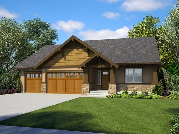 Full Rendering for House Plan #320312