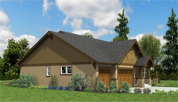 Left Elevation for House Plan #320312