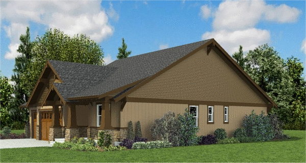 Right Elevation for House Plan #320312