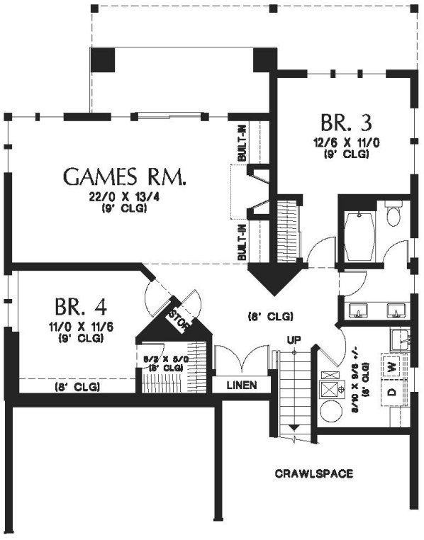 Basement Plan for House Plan #321162