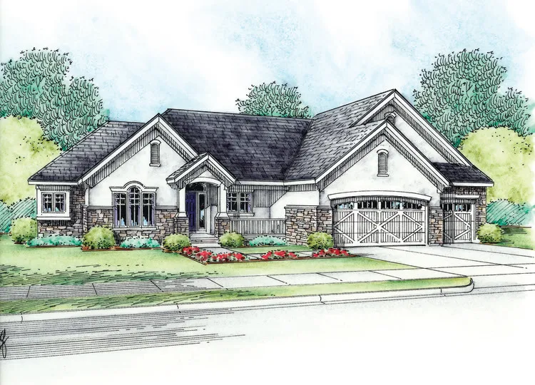 Full Rendering for House Plan #155962