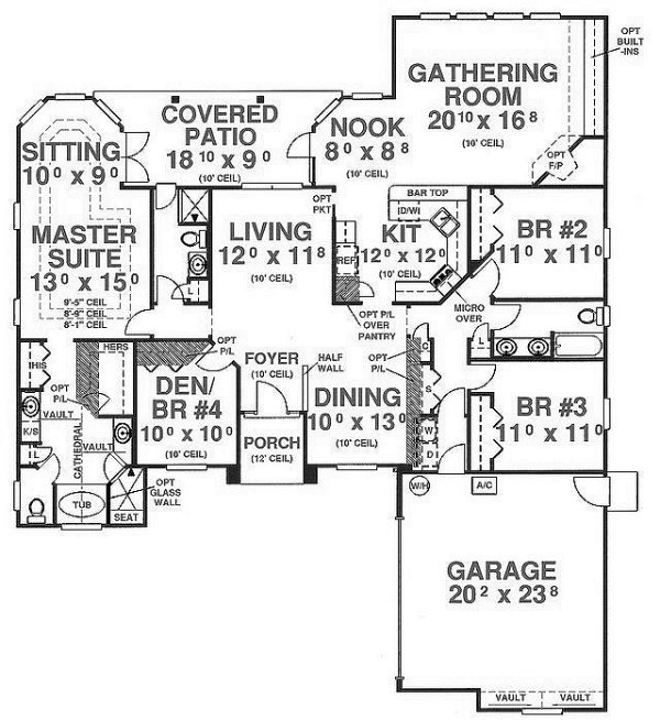 Main Floor Plan for House Plan #860522