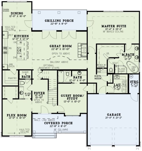 Main Floor Plan for House Plan #313862