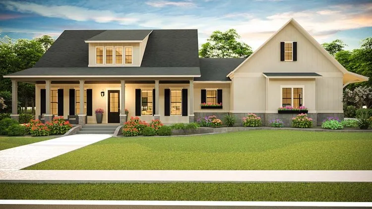 Full Rendering for House Plan #872522
