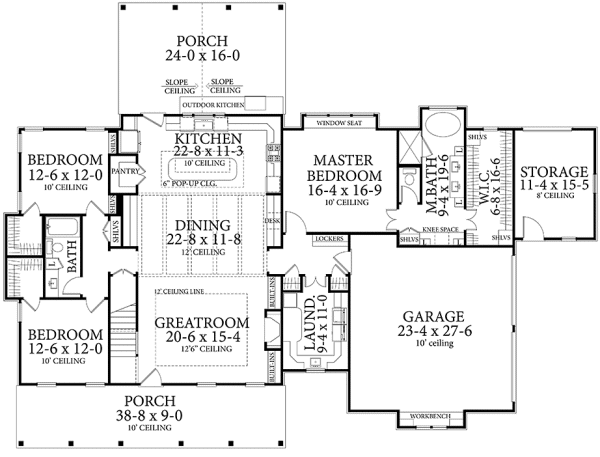 Main Floor Plan for House Plan #872522