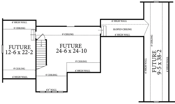 Attic Plan for House Plan #872522