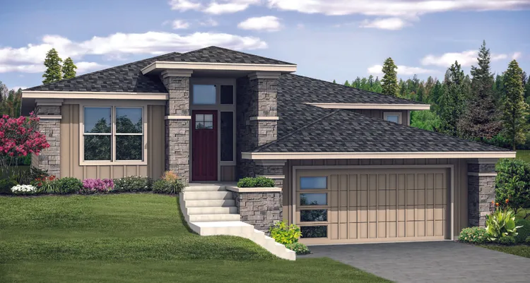 Full Rendering for House Plan #348571