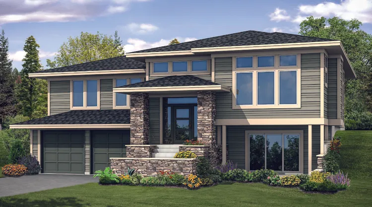 Full Rendering for House Plan #346882