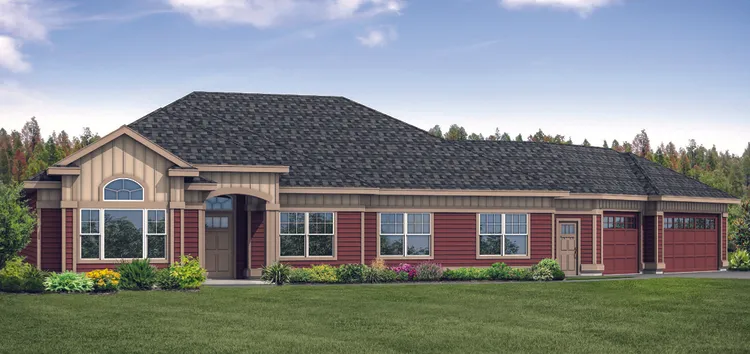 Full Rendering for House Plan #343662