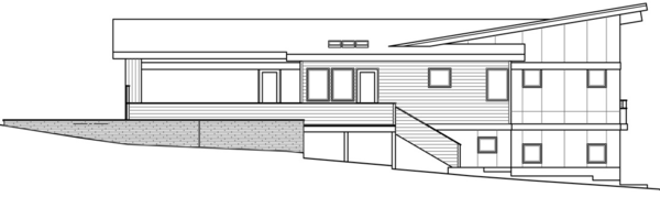 Right Elevation for House Plan #347593