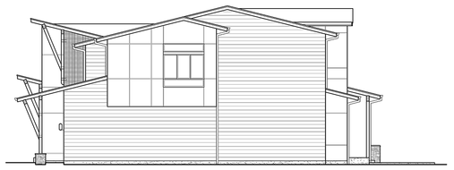 Right Elevation for House Plan #330704