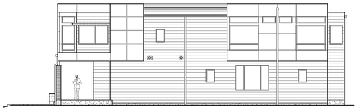 Rear Elevation for House Plan #330854