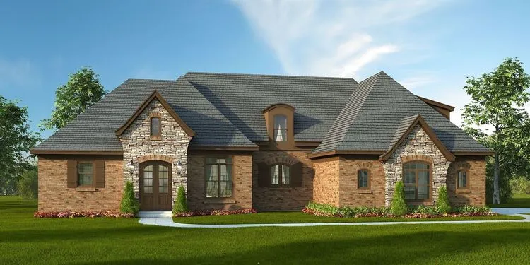 Full Rendering for House Plan #690053