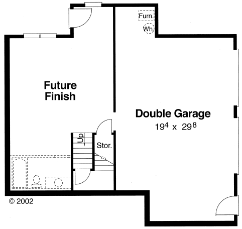 Basement Plan for House Plan #121971