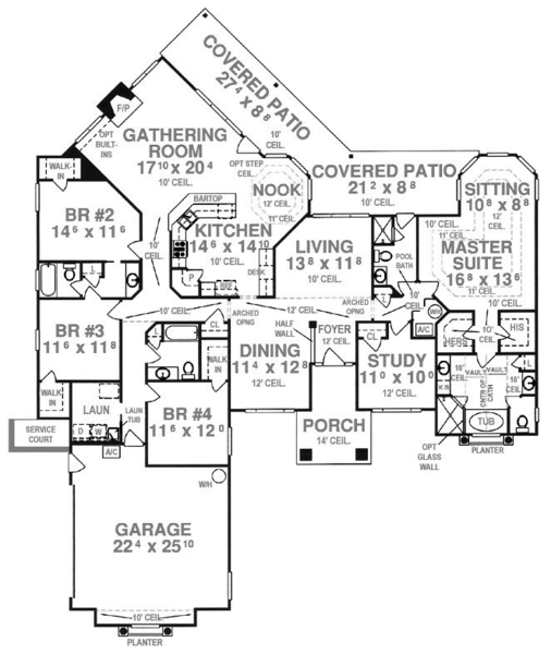 Main Floor Plan for House Plan #861492