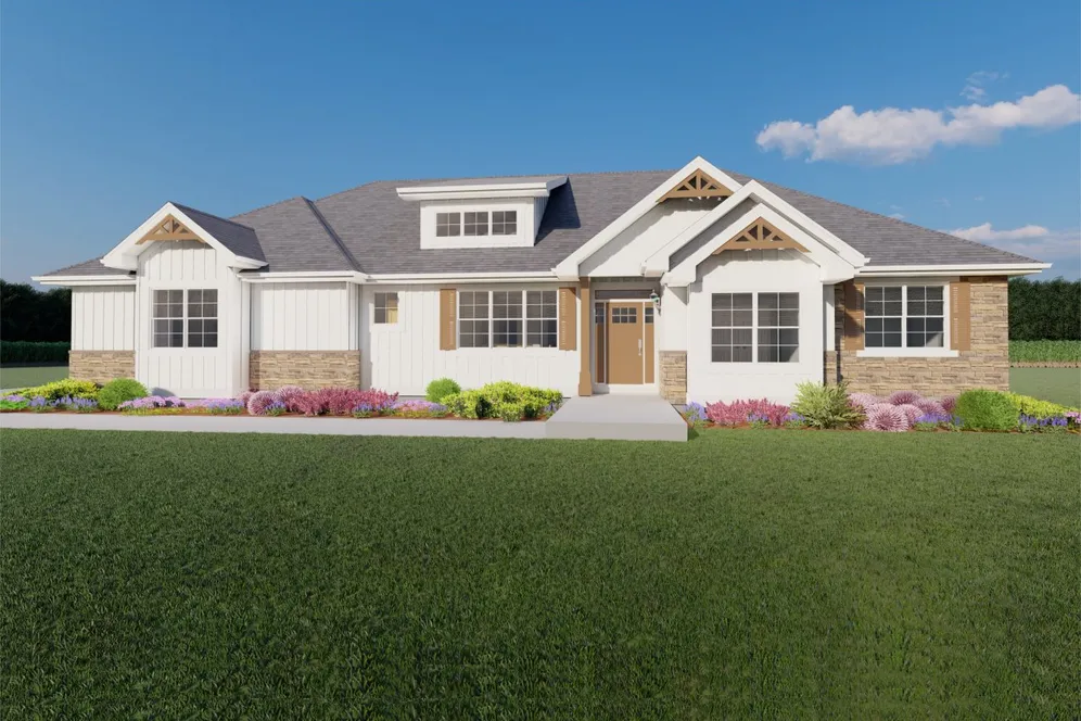 Full Rendering for House Plan #203070