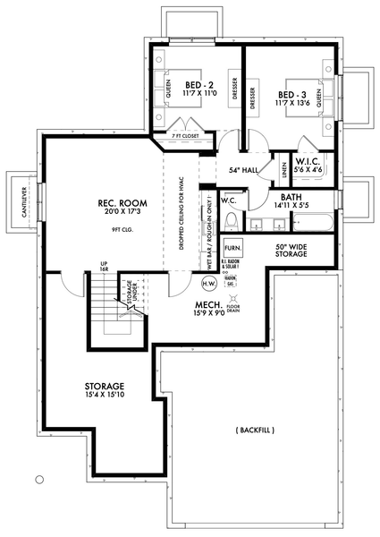 Basement Plan for House Plan #592162