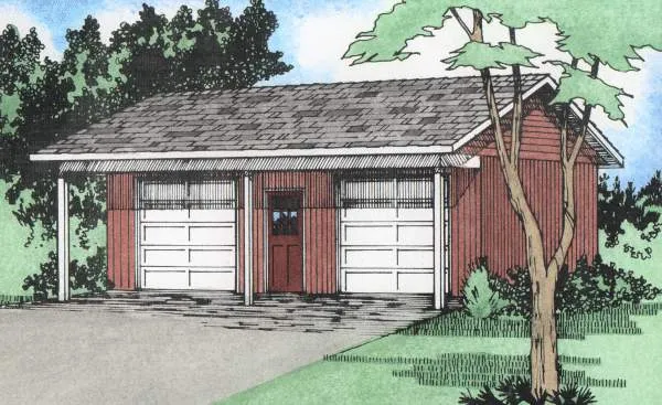 Full Rendering for House Plan #202018