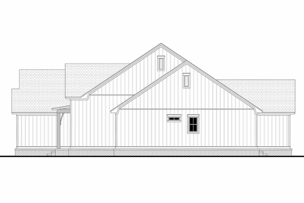 Right Elevation for House Plan #307482