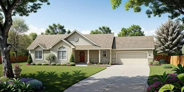 Full Rendering for House Plan #356321