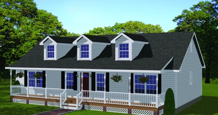 Full Rendering for House Plan #740858