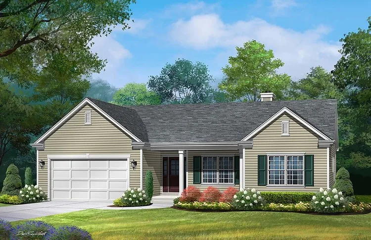 Full Rendering for House Plan #411671
