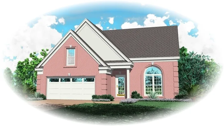 Full Rendering for House Plan #492631