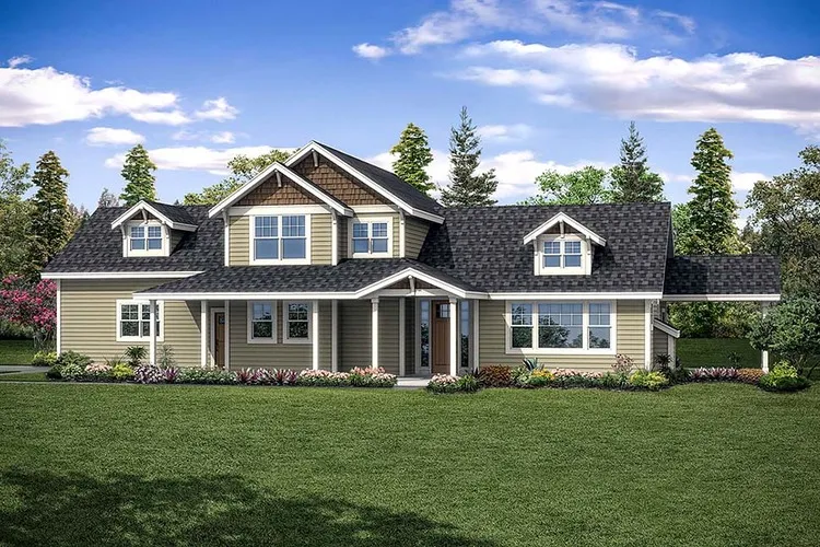 Full Rendering for House Plan #345391