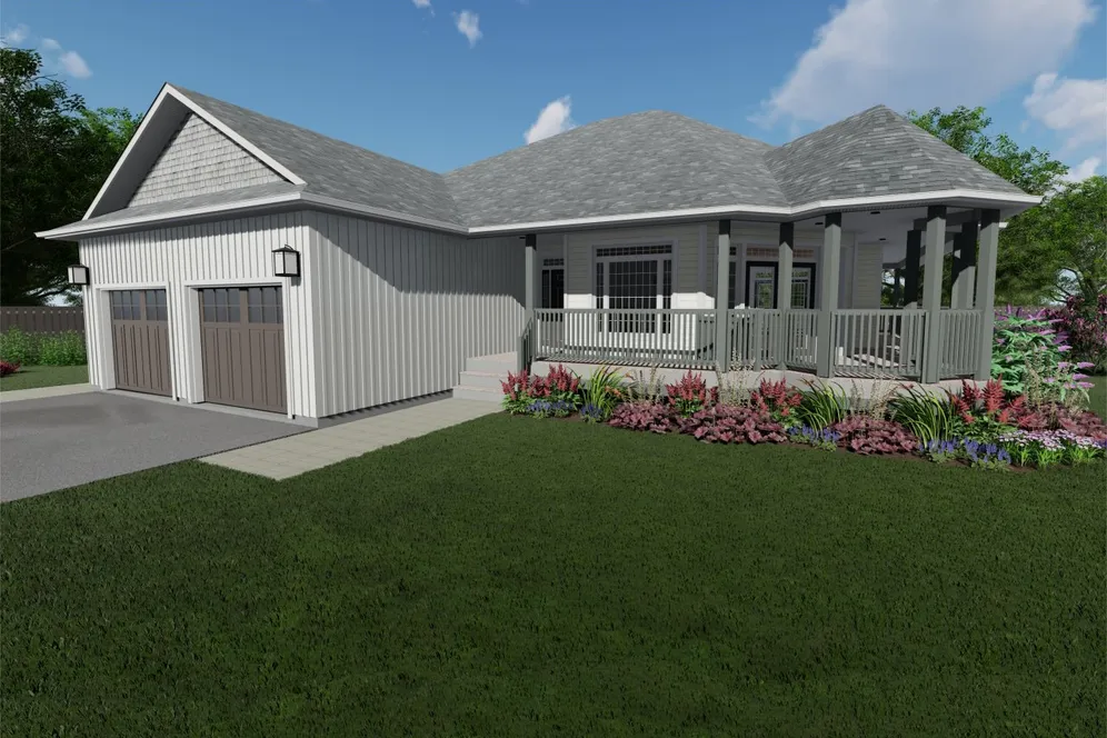 Full Rendering for House Plan #203012