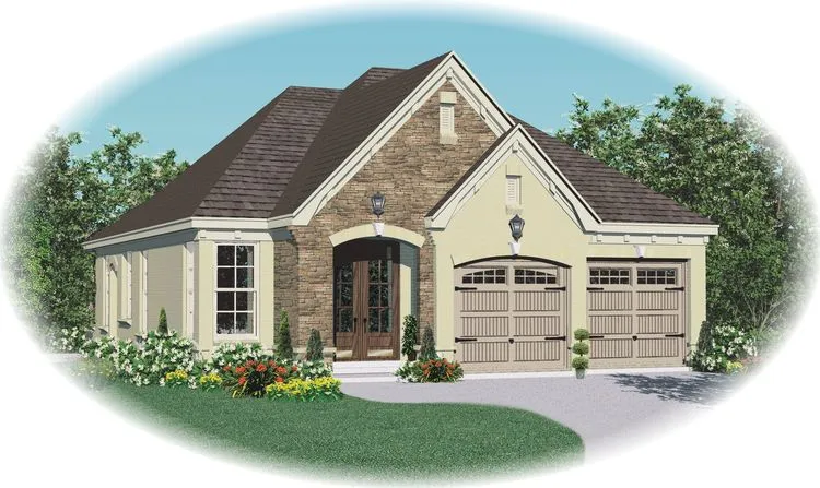Full Rendering for House Plan #491141