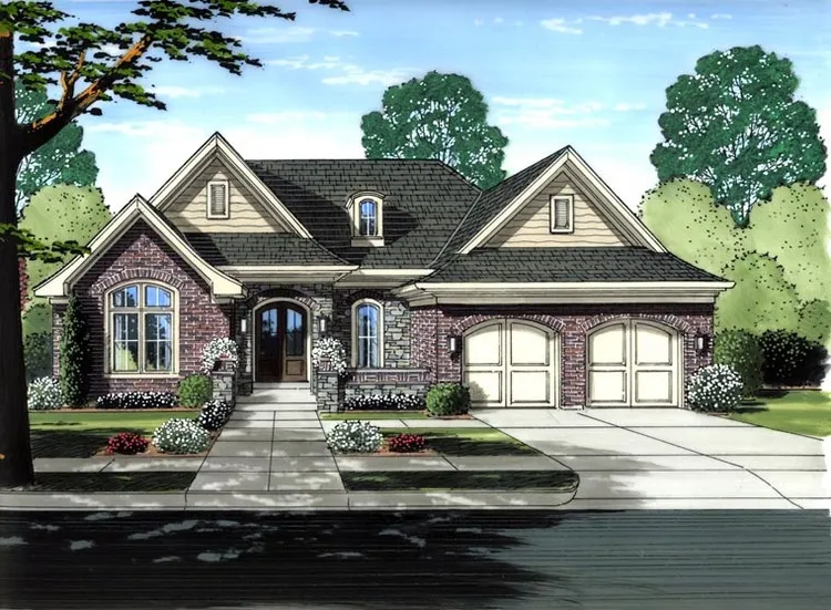Full Rendering for House Plan #534552