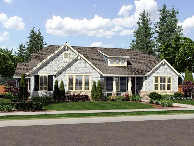 Full Rendering for House Plan #539742