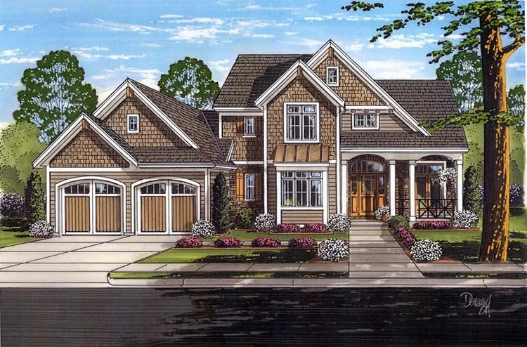 Full Rendering for House Plan #530452